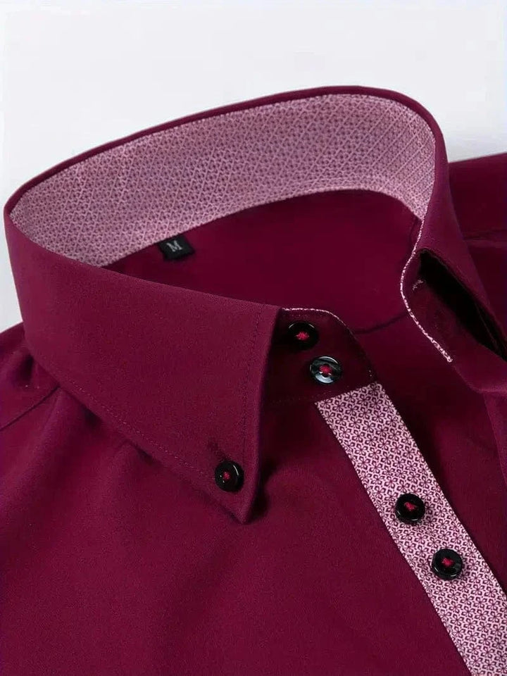Hank Kent Dual-Tone Cotton Shirt