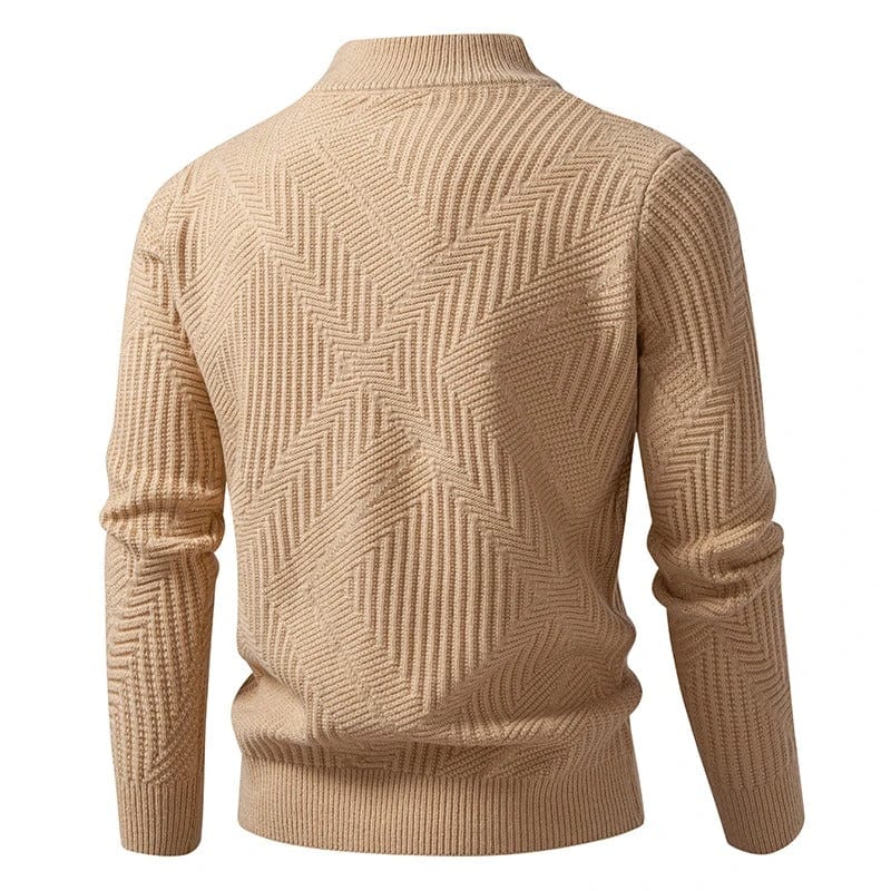 Milo Textured Zip Knit Sweater