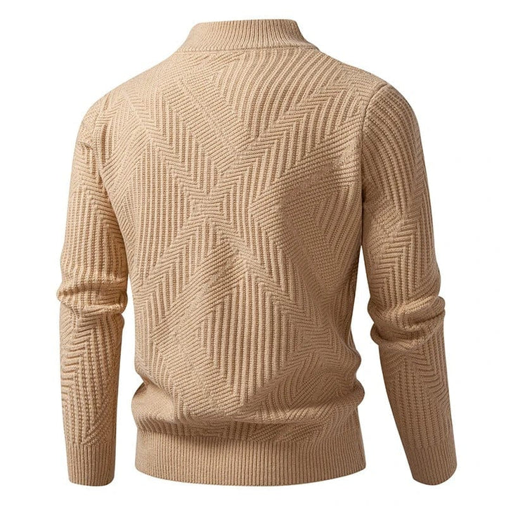 Milo Textured Zip Knit Sweater