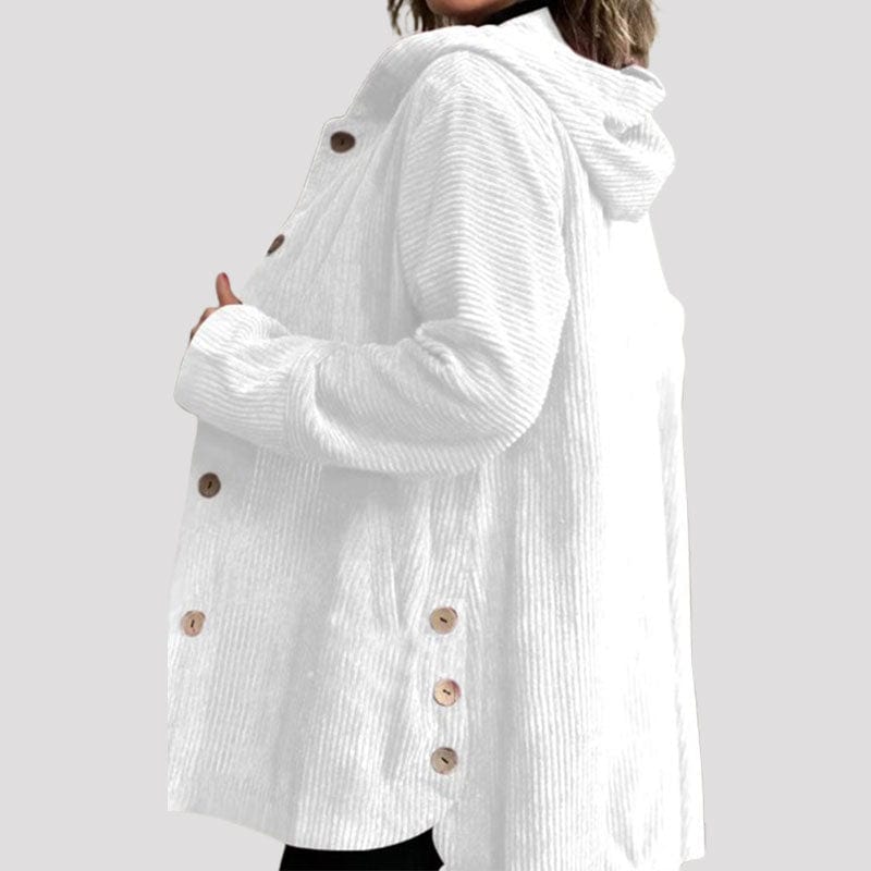 Maris Velvet-Rib Swing Coat