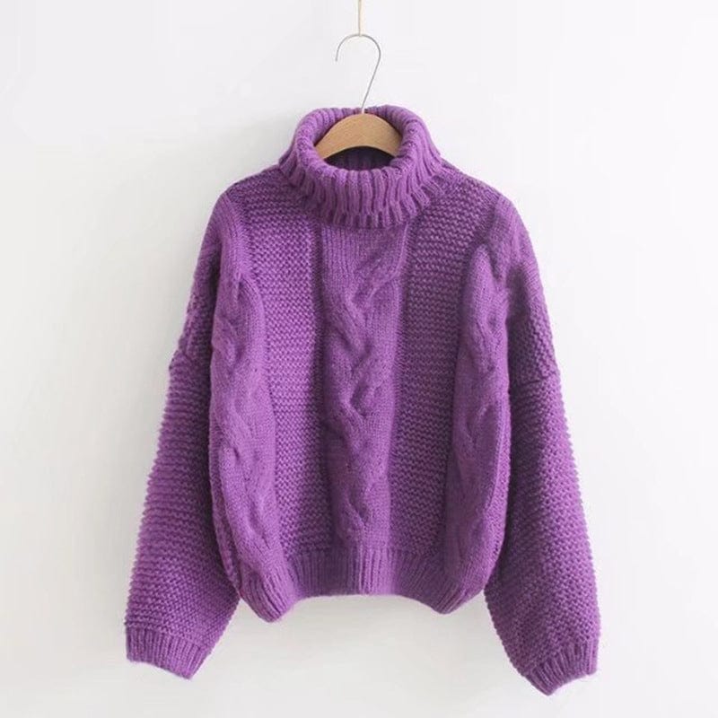 Camden Twist Cashmere Turtleneck