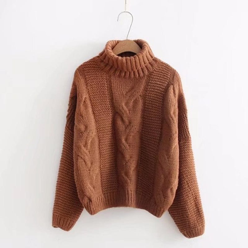Camden Twist Cashmere Turtleneck