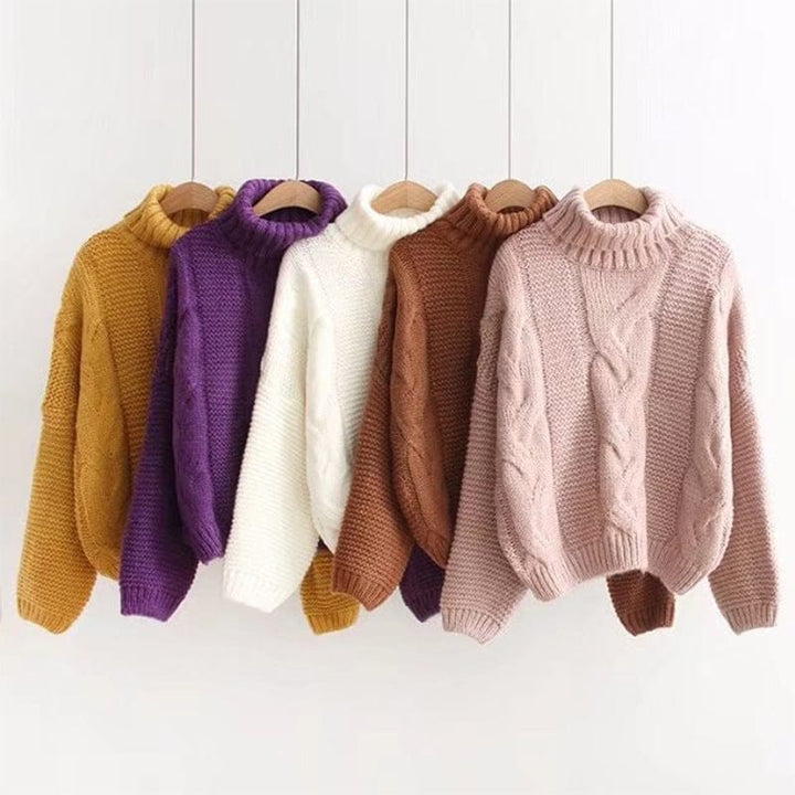 Camden Twist Cashmere Turtleneck