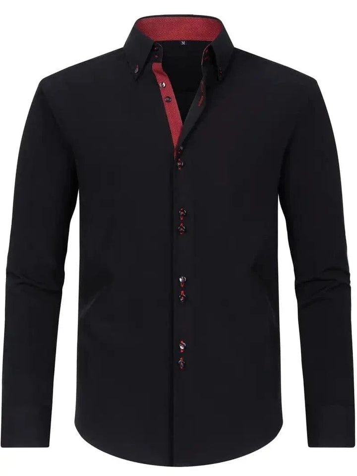 Hank Kent Dual-Tone Cotton Shirt