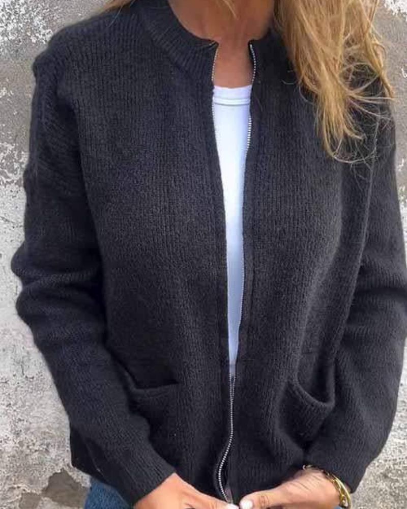 Rhea Everyday Zip Cardigan