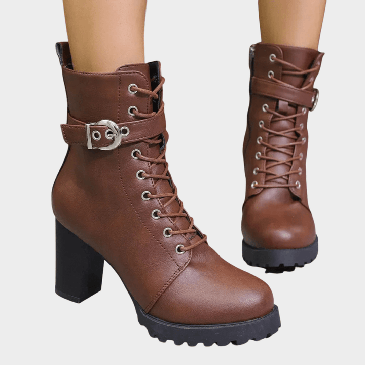 Evelyn Round Toe Ankle Boots