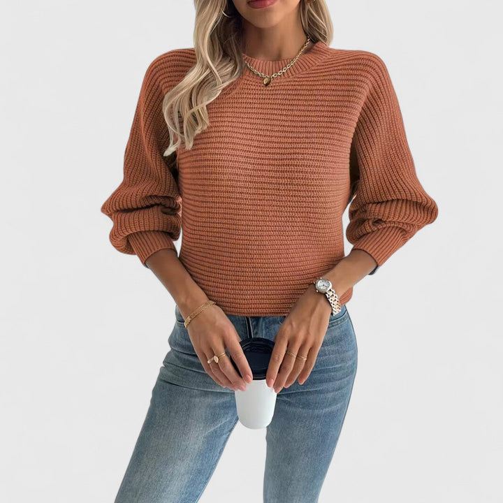 Emily Cotton Blend Crew Sweater