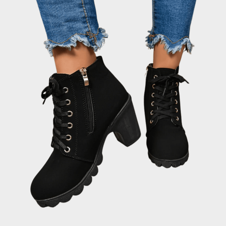 Amelia Square Toe Ankle Boots