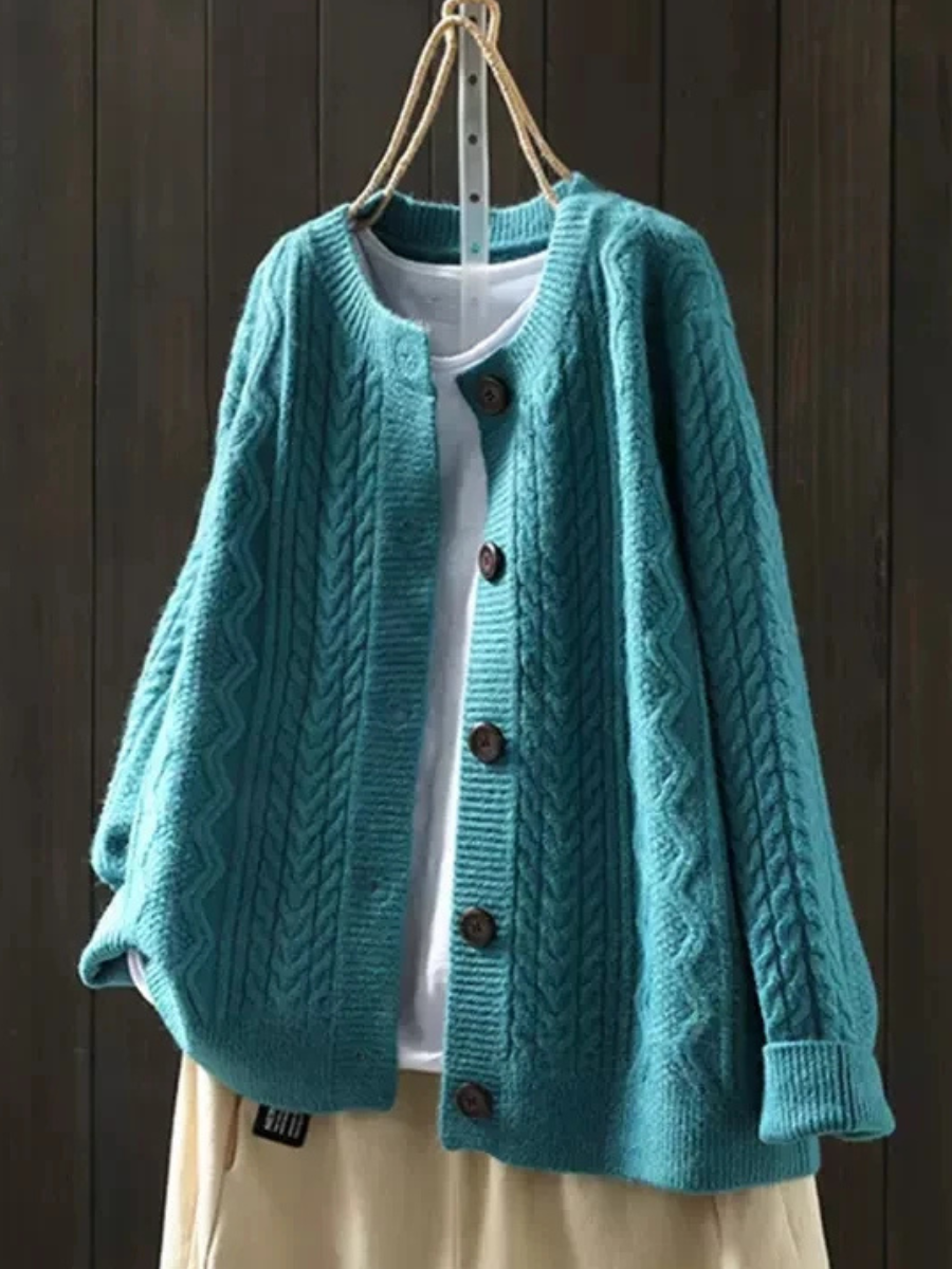 Nora Evergreen Cardigan