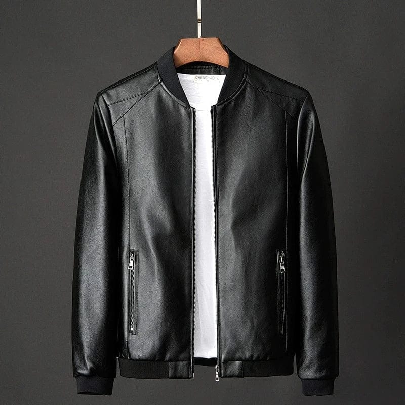 Avelar – Minimalist Leather Bomber Jacket