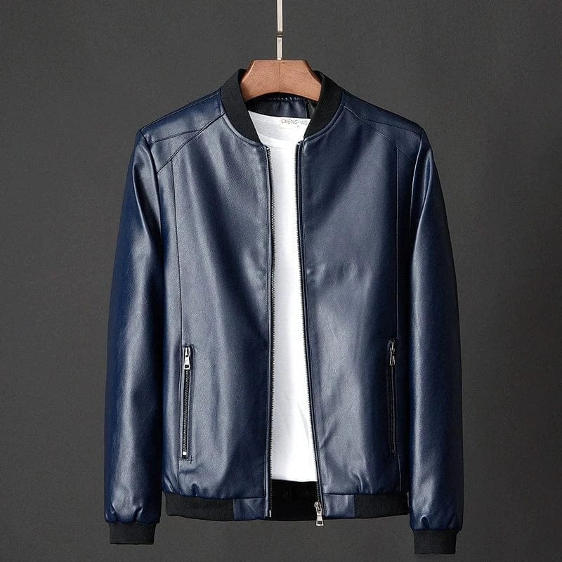 Avelar – Minimalist Leather Bomber Jacket
