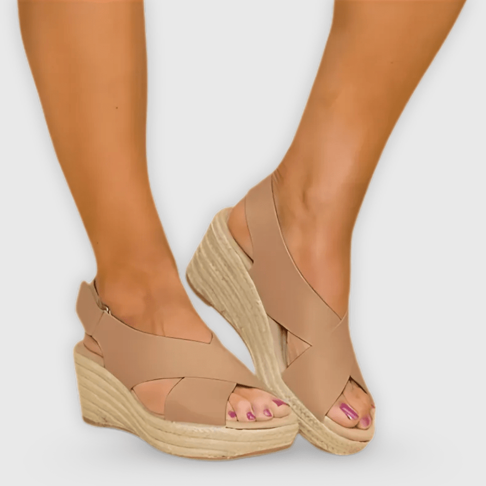 Doriana Handmade Summer Wedges with Comfort Sole