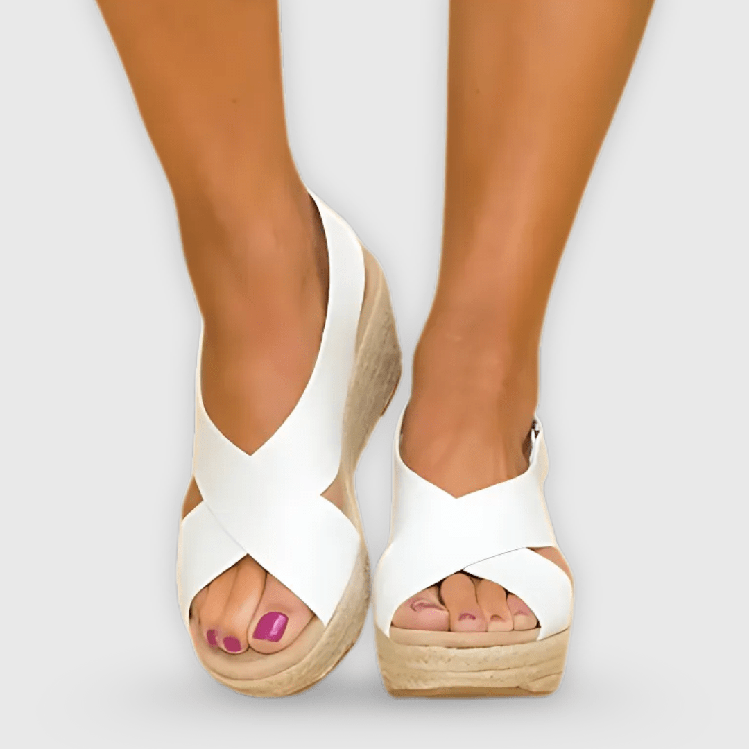 Doriana Handmade Summer Wedges with Comfort Sole