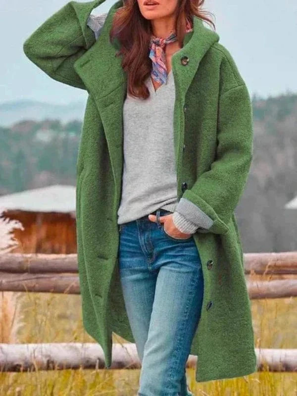 Elora Wool Hooded Coat