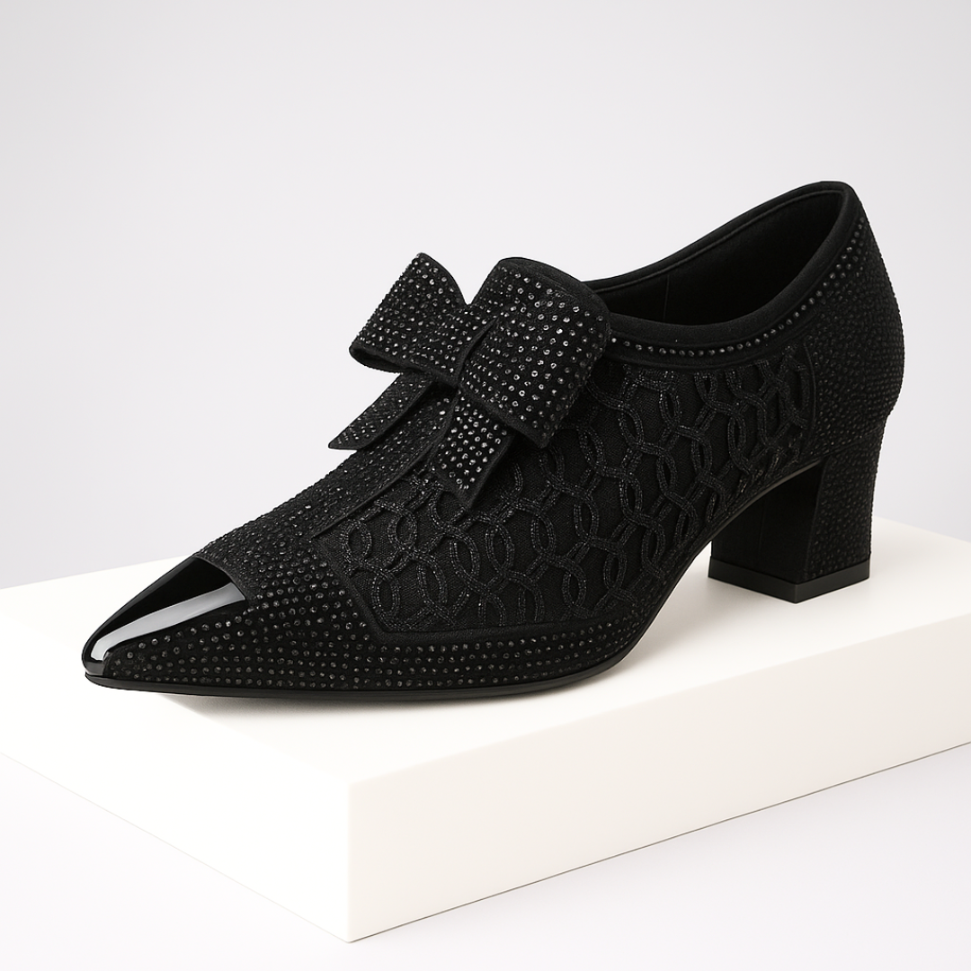 Zara Embellished Bow Pumps