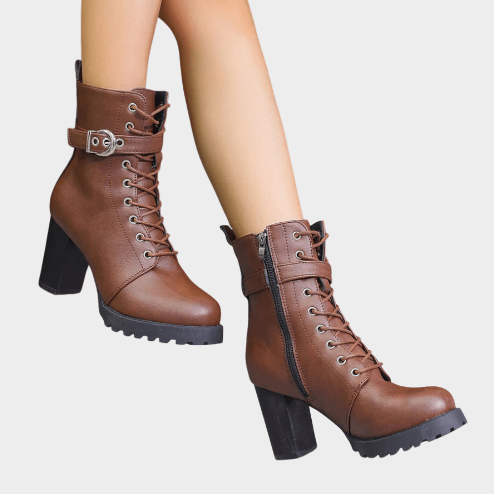 Evelyn Round Toe Ankle Boots