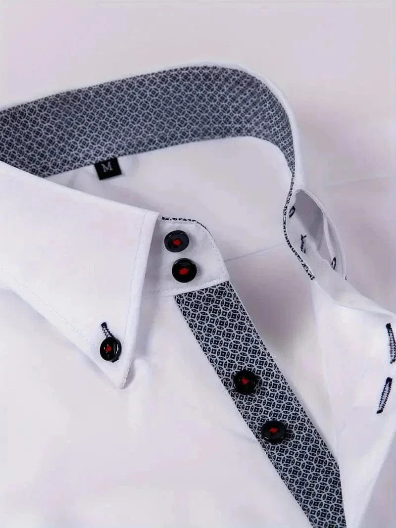 Hank Kent Dual-Tone Cotton Shirt