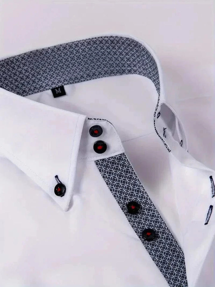 Hank Kent Dual-Tone Cotton Shirt