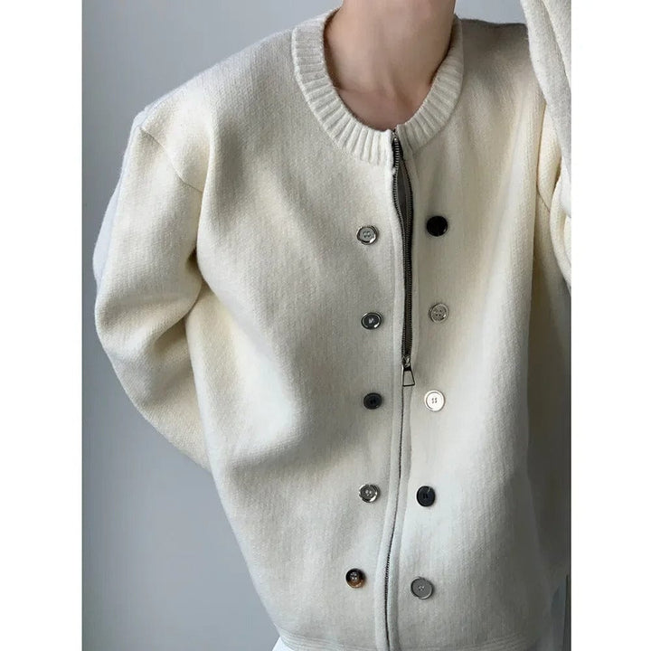 Calder Minimal Button Cardigan
