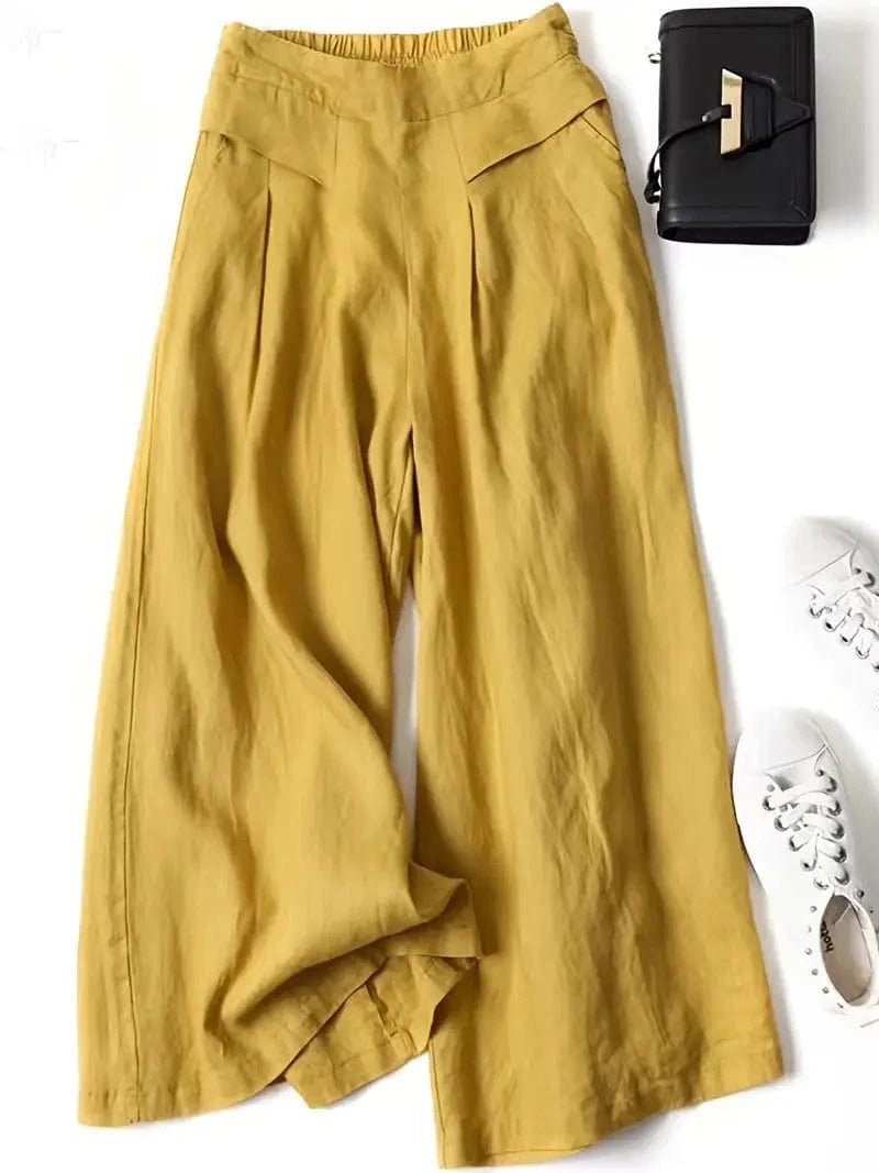 Anina Wide Leg Linen Pants