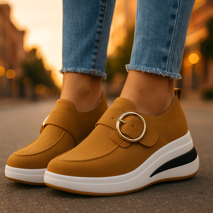 Lyla Luxe Buckle Platforms