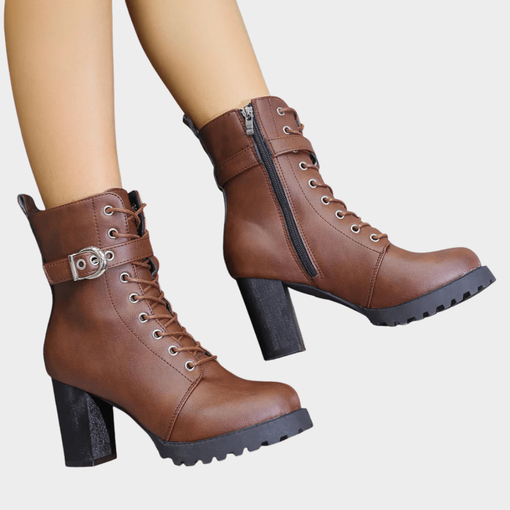 Evelyn Round Toe Ankle Boots