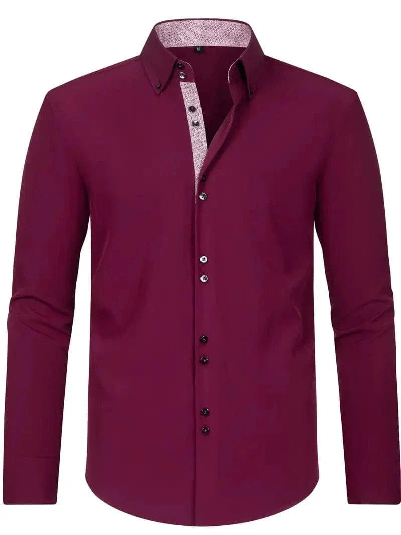 Hank Kent Dual-Tone Cotton Shirt