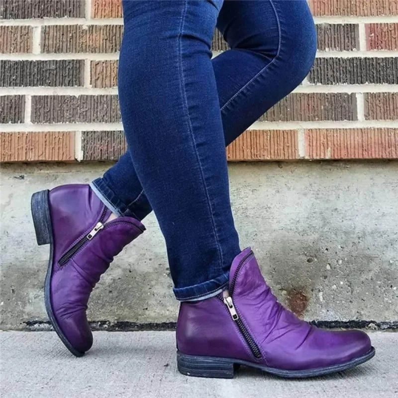 Camille Artisan Zip Bootie