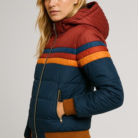The Retro Rainbow Puffer Jacket