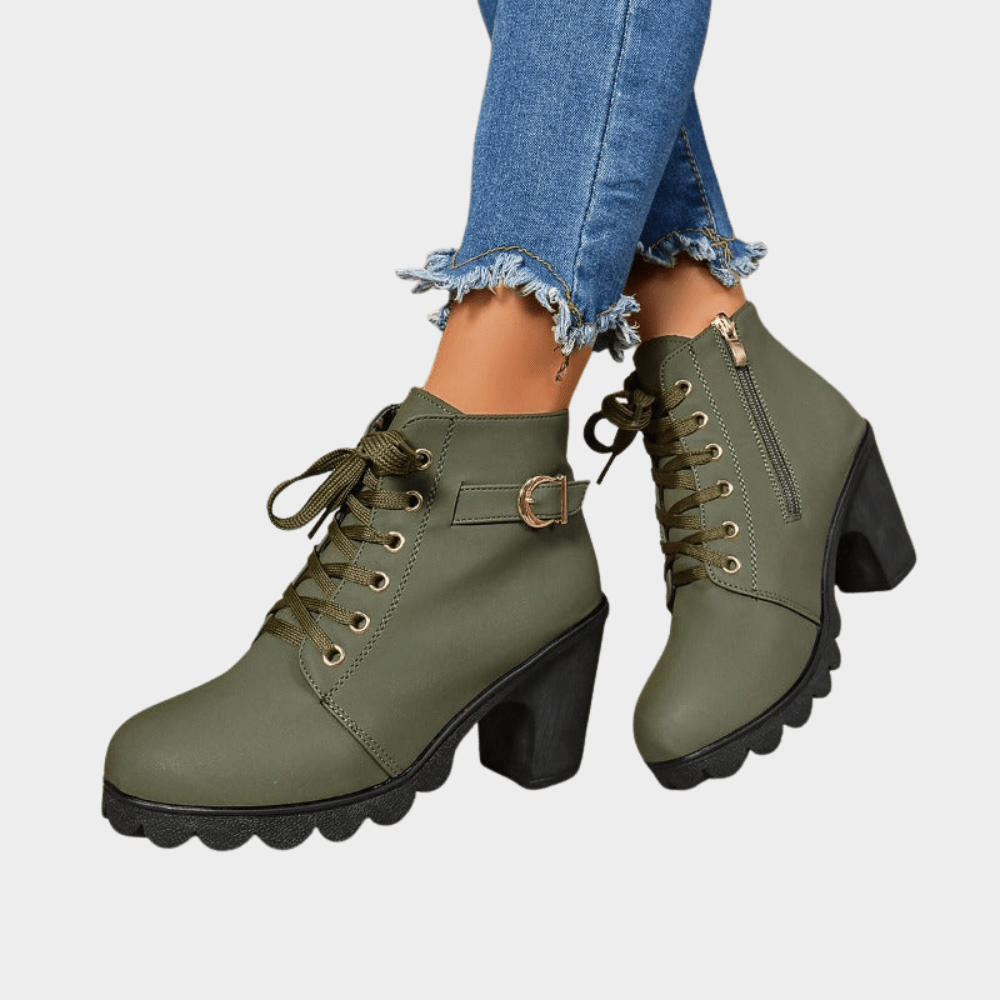 Amelia Square Toe Ankle Boots