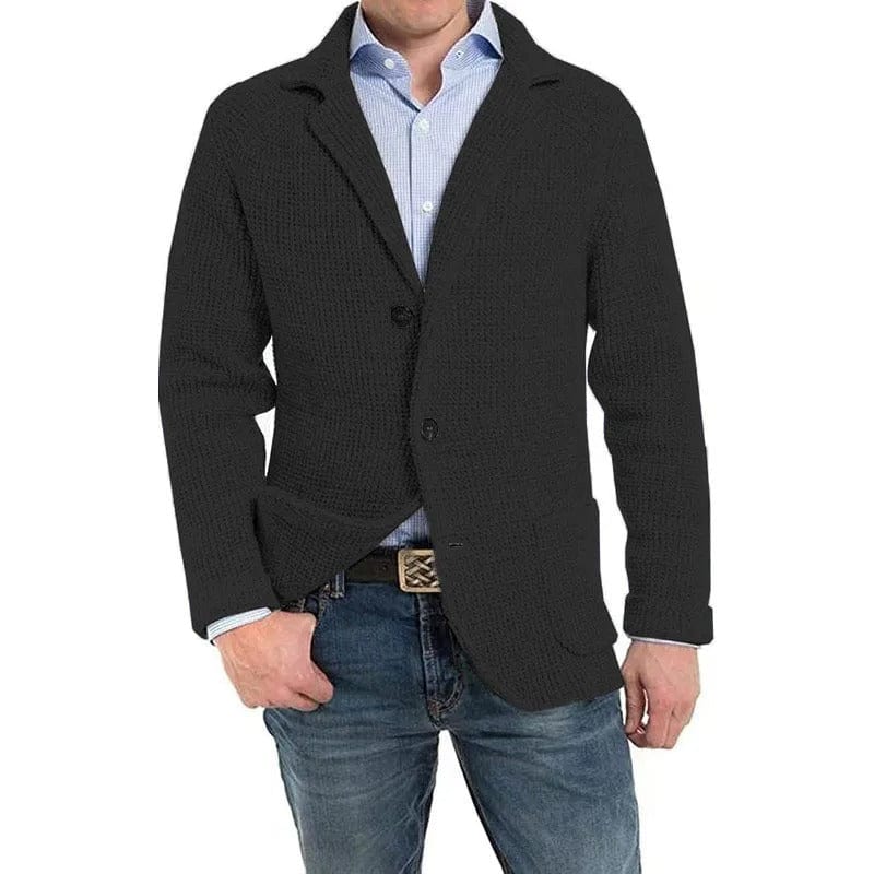 Milo Ribbed Blazer-Cardigan