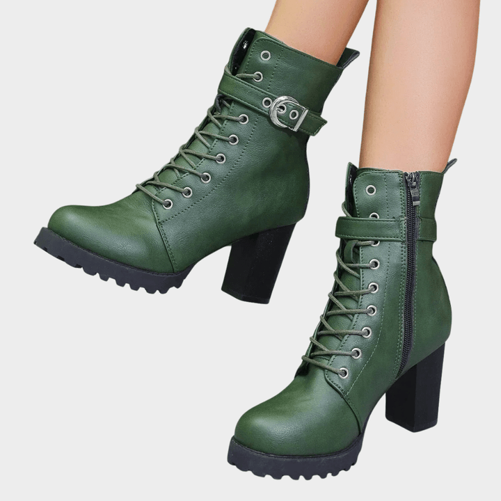 Evelyn Round Toe Ankle Boots