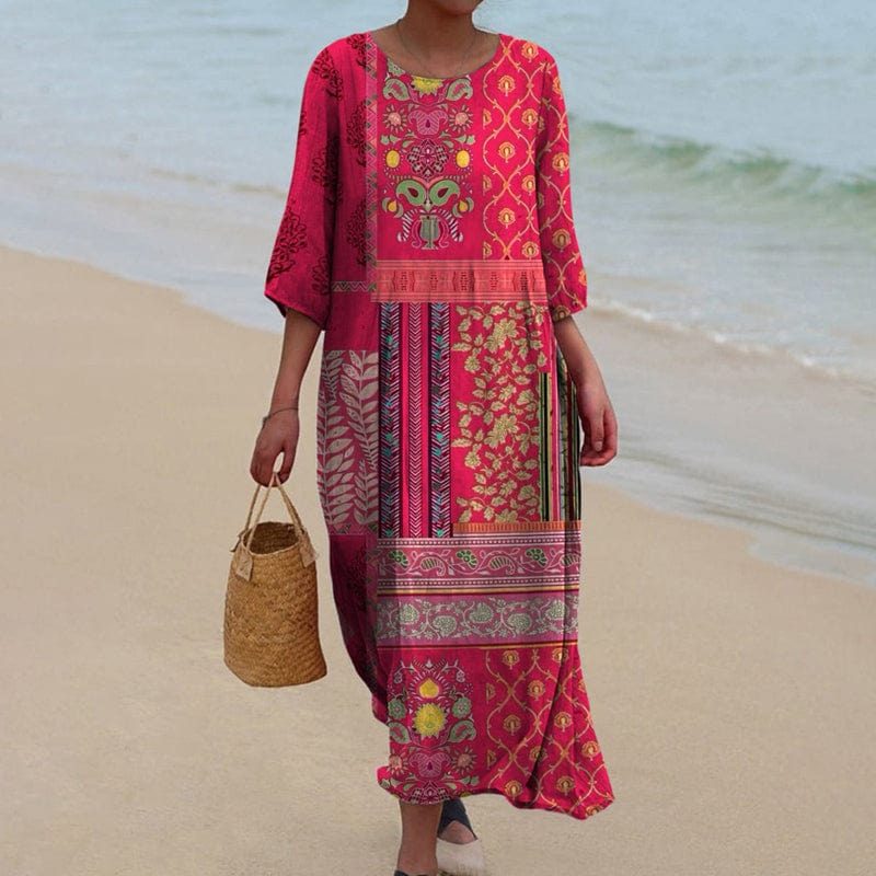Marlene Loose-Fit Boho Maxi Dress