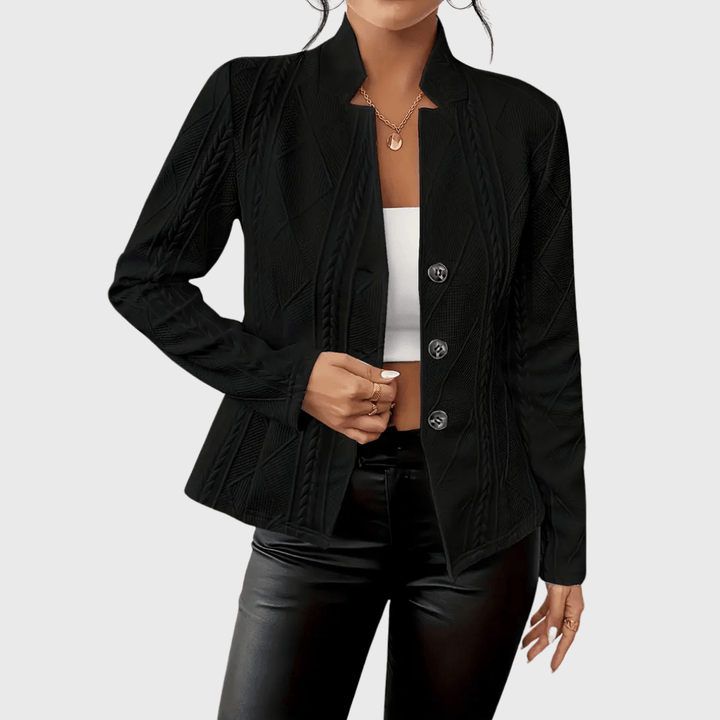 Ava Cable-Knit Blazer