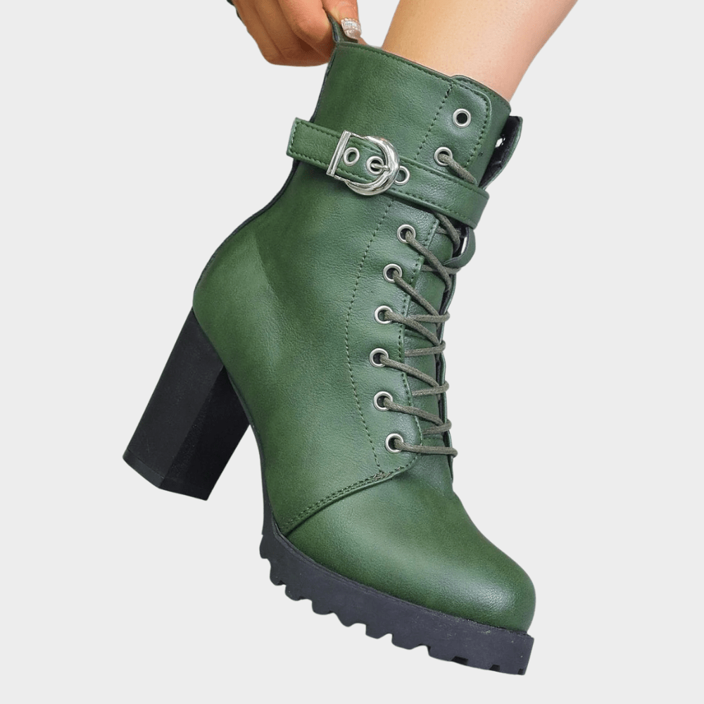 Evelyn Round Toe Ankle Boots