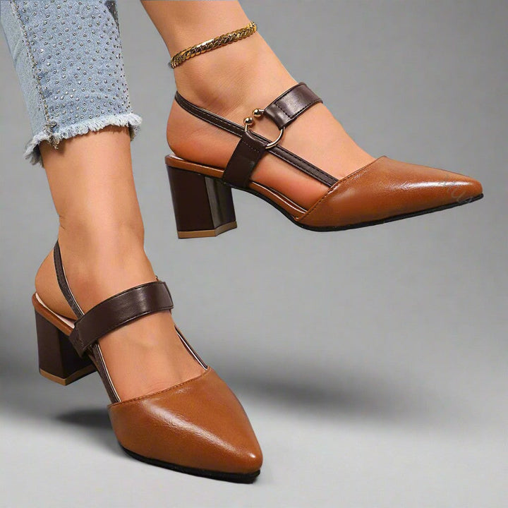 Tessa Luxe Leather Heels