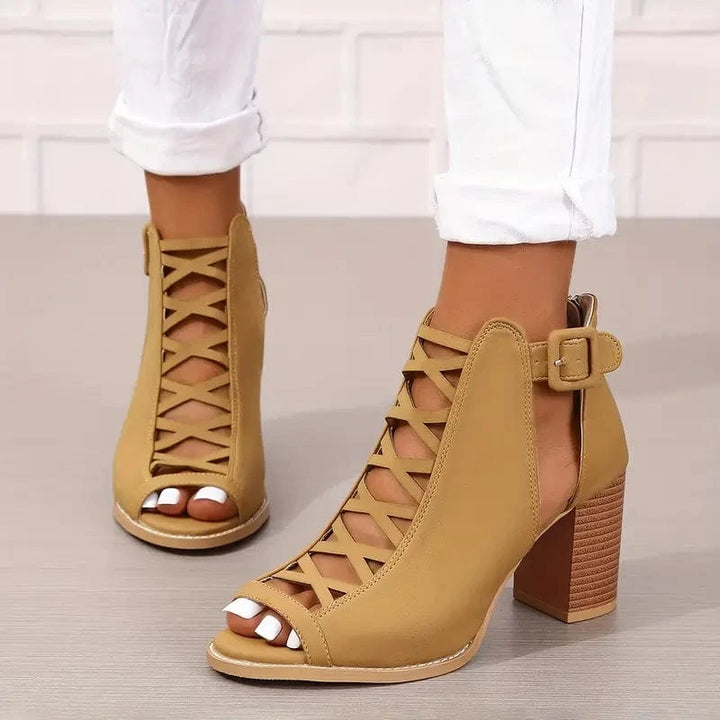 Ruzilya Elegant Sandals with Chunky Heel