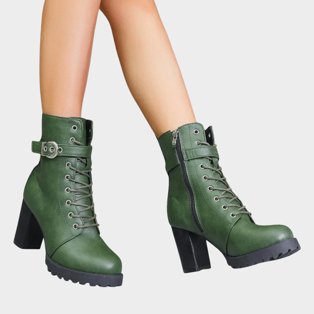 Evelyn Round Toe Ankle Boots