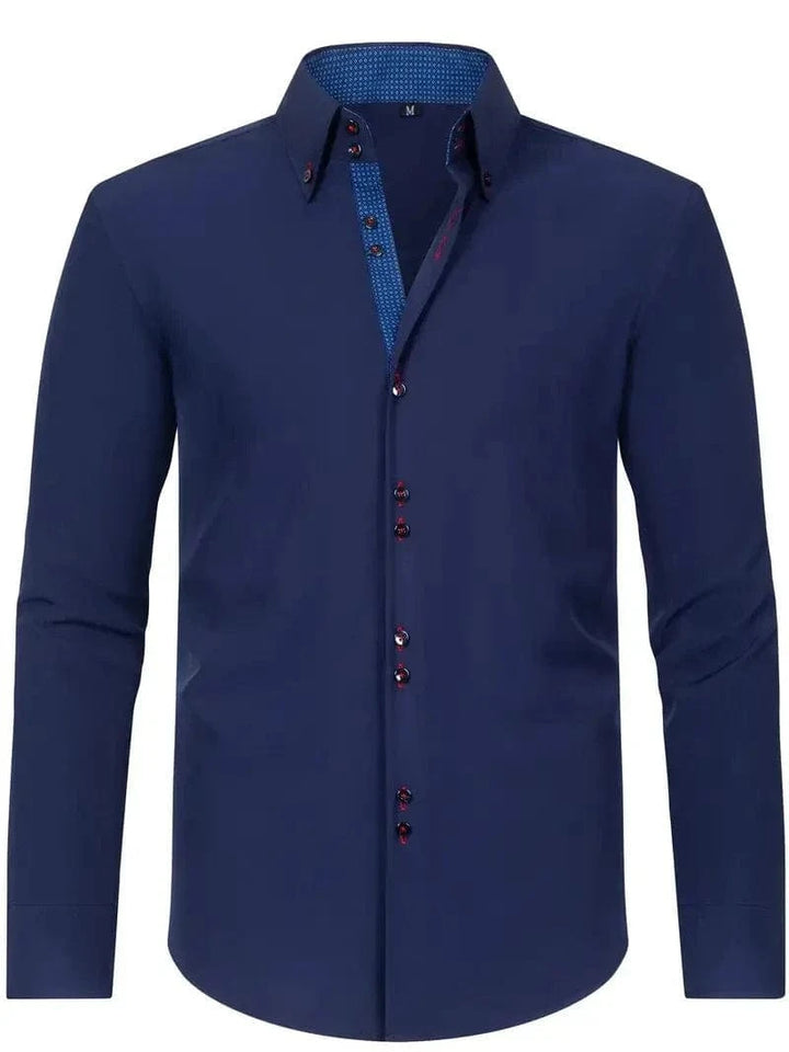 Hank Kent Dual-Tone Cotton Shirt