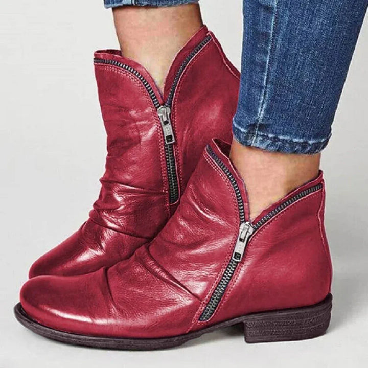 Camille Artisan Zip Bootie