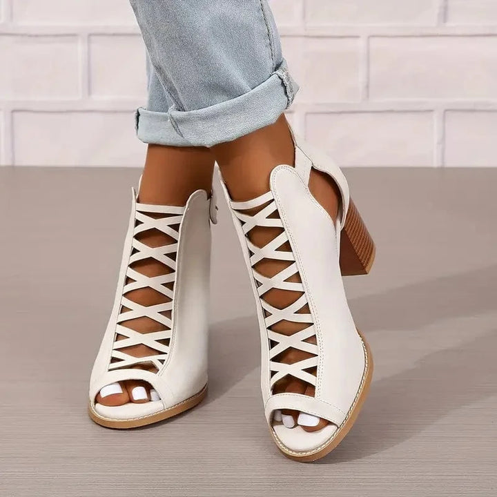 Ruzilya Elegant Sandals with Chunky Heel