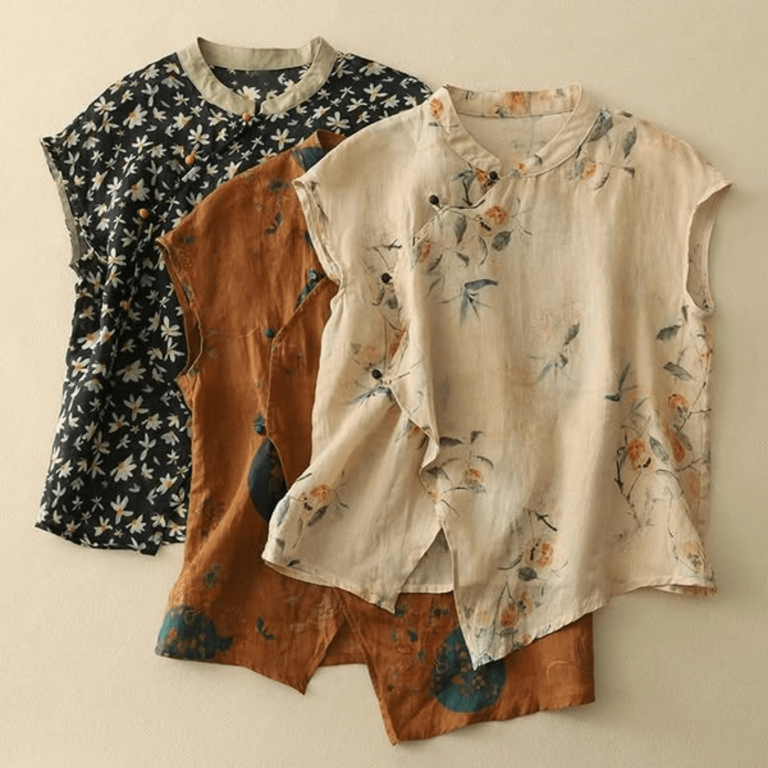 Amanda Linen Top Italian Design