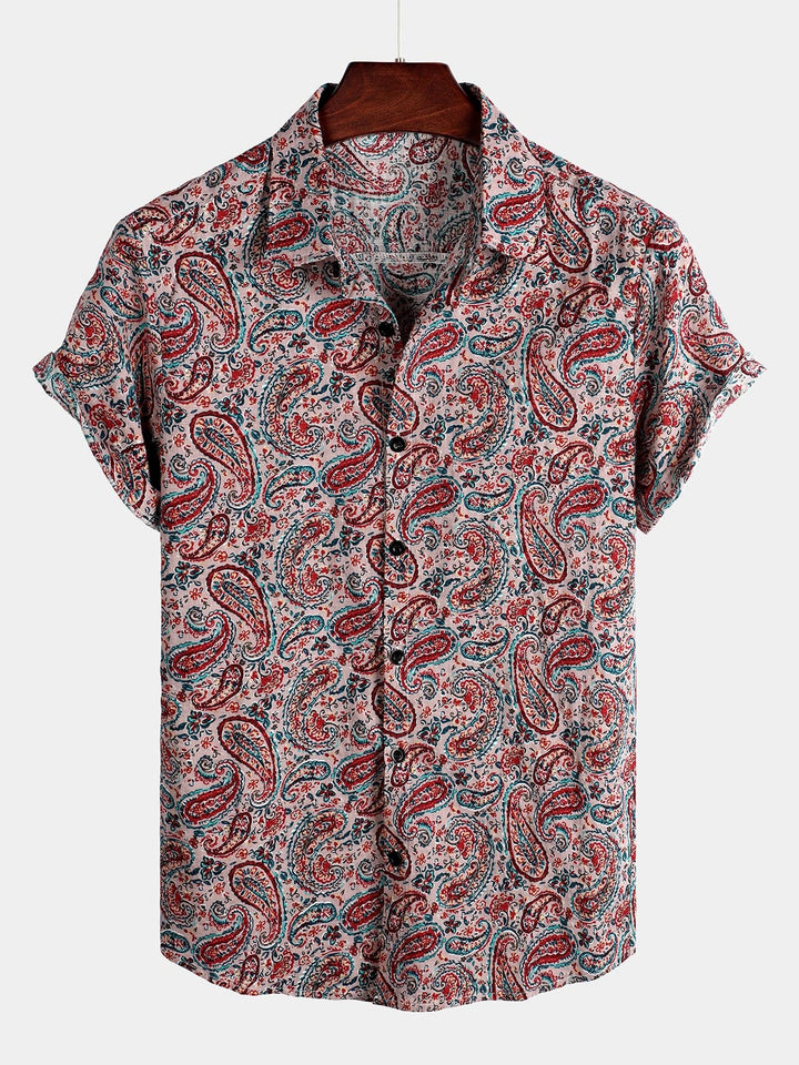 Tropical Retro Paisley Shirt