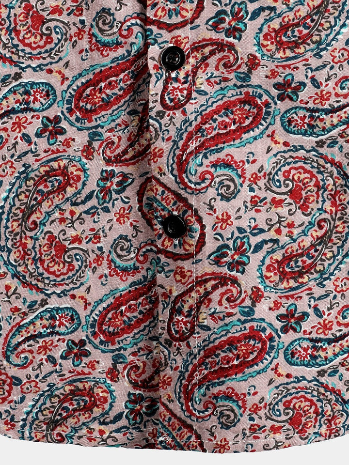 Tropical Retro Paisley Shirt