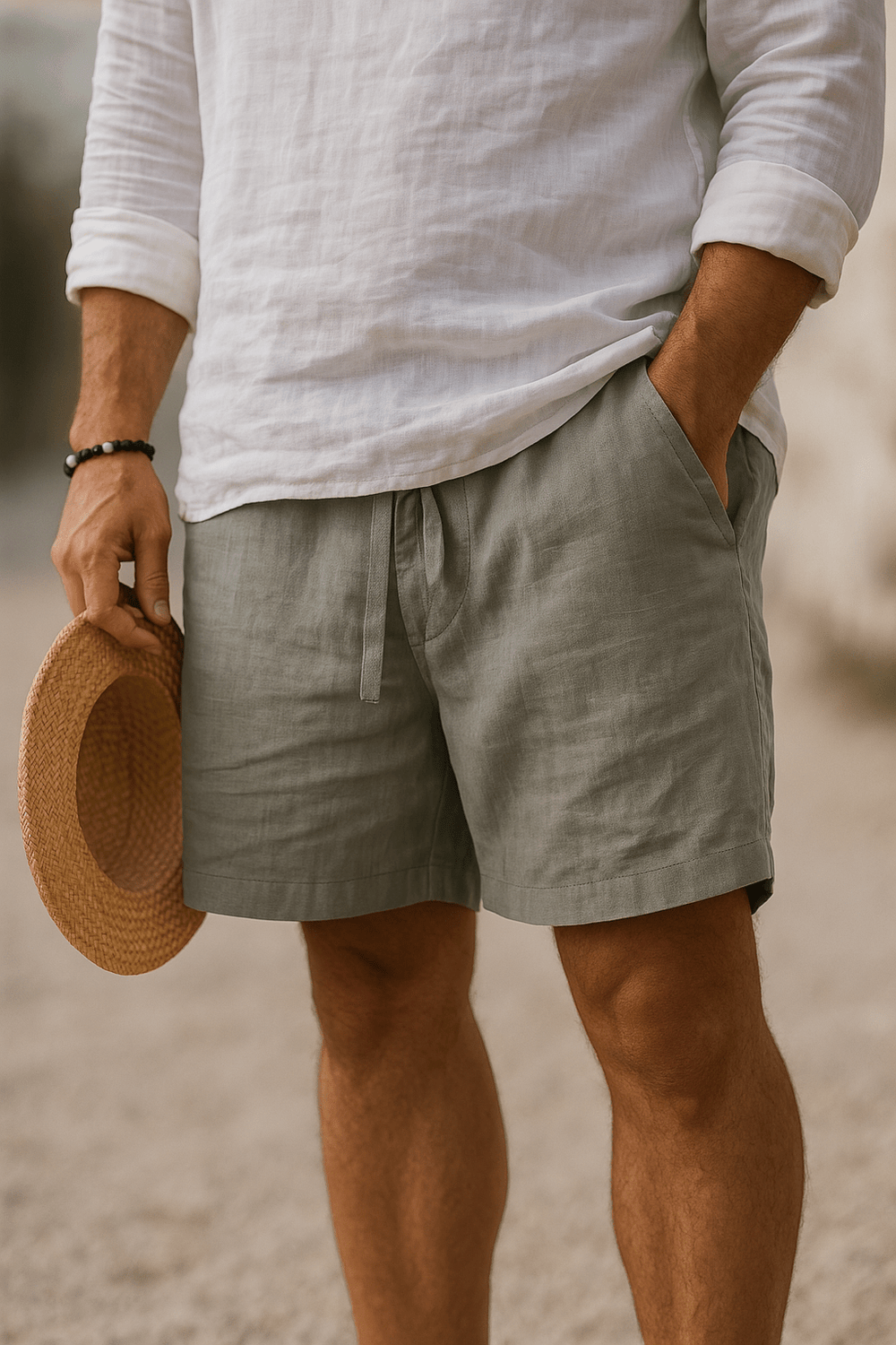Lorenzo Cotton-Linen Trousers