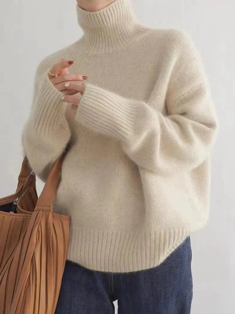 Voss Ribbed Turtleneck Knit