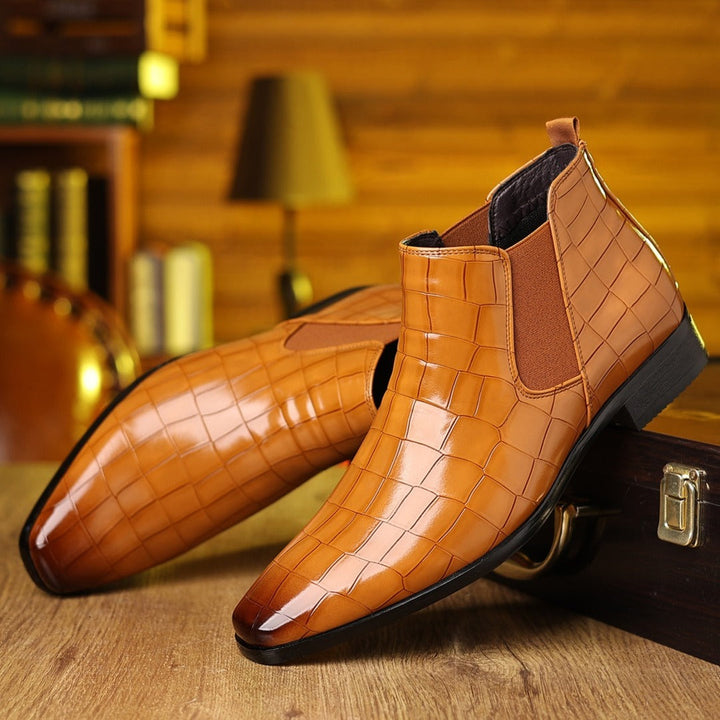 Levi Croc-Side Chelsea Boot