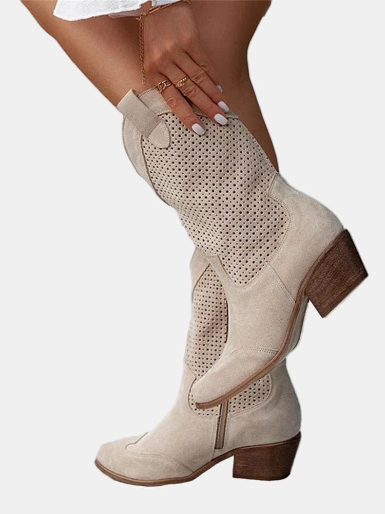 Daisy Cutout Ankle Boot