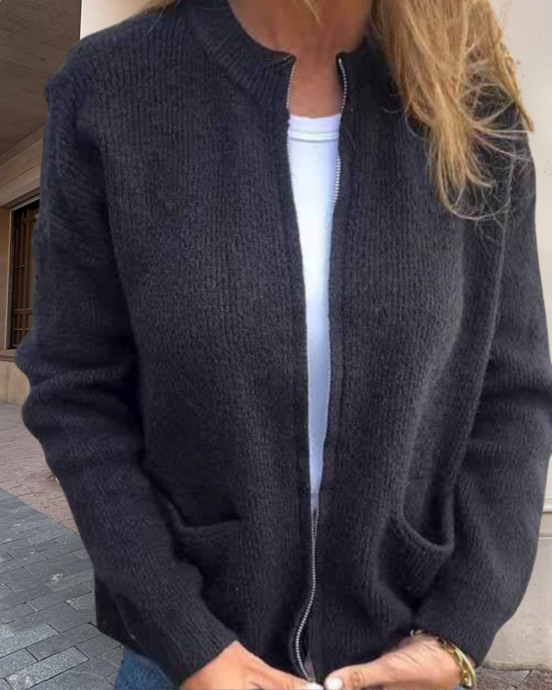 Rhea Everyday Zip Cardigan