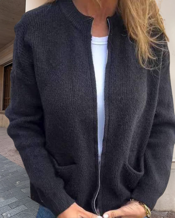 Rhea Everyday Zip Cardigan